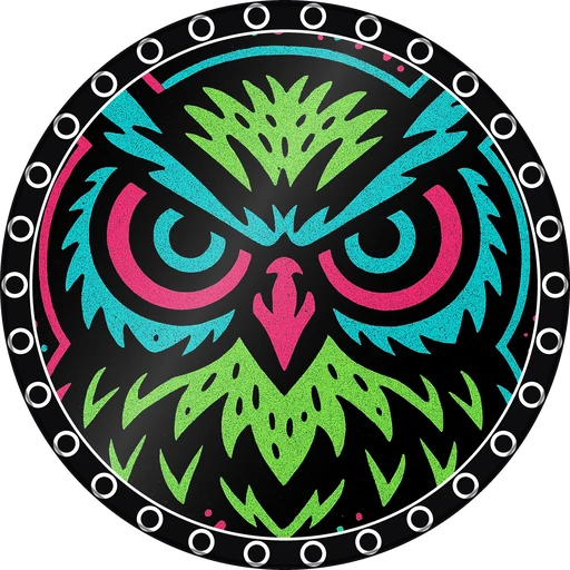 POG #103, Ollie Owl, a Gloss pog from the Skate series