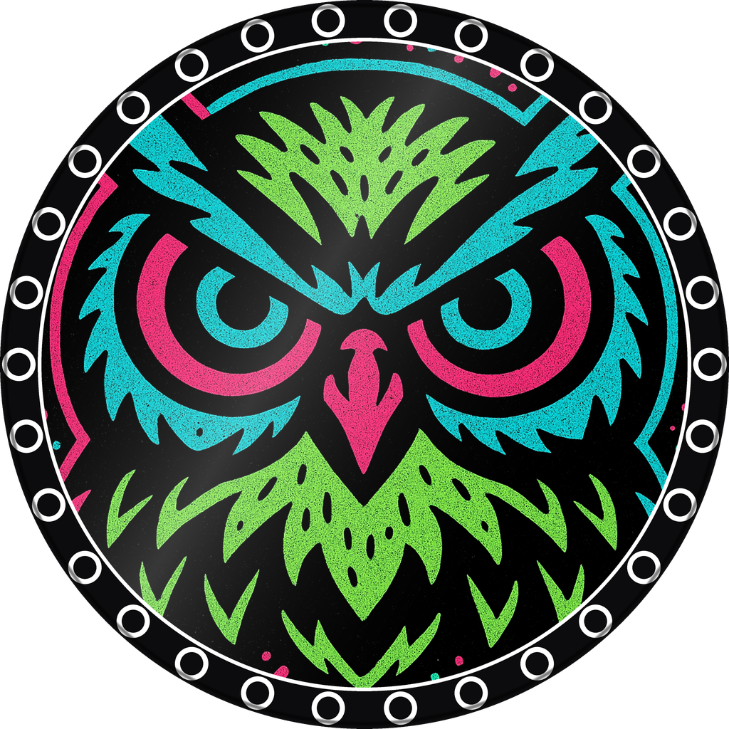POG #103, Ollie Owl, a Gloss pog from the Skate series