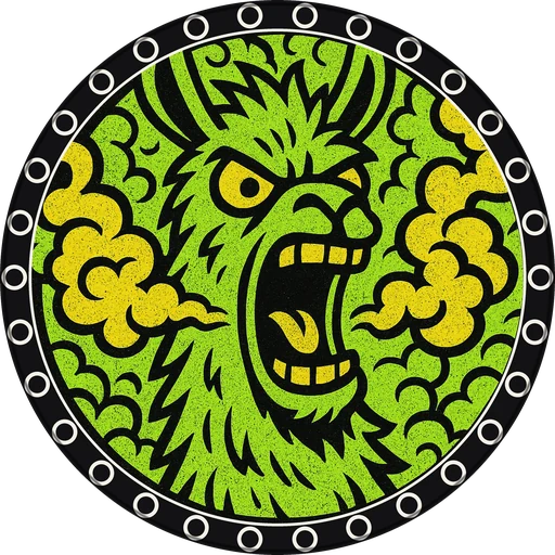 POG #106, Loud Llama, a Matte pog from the Critter series
