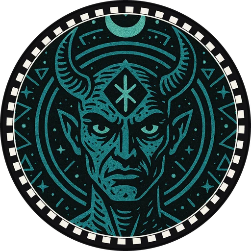 POG #107, Ember Sigil, a Matte pog from the Mystic series