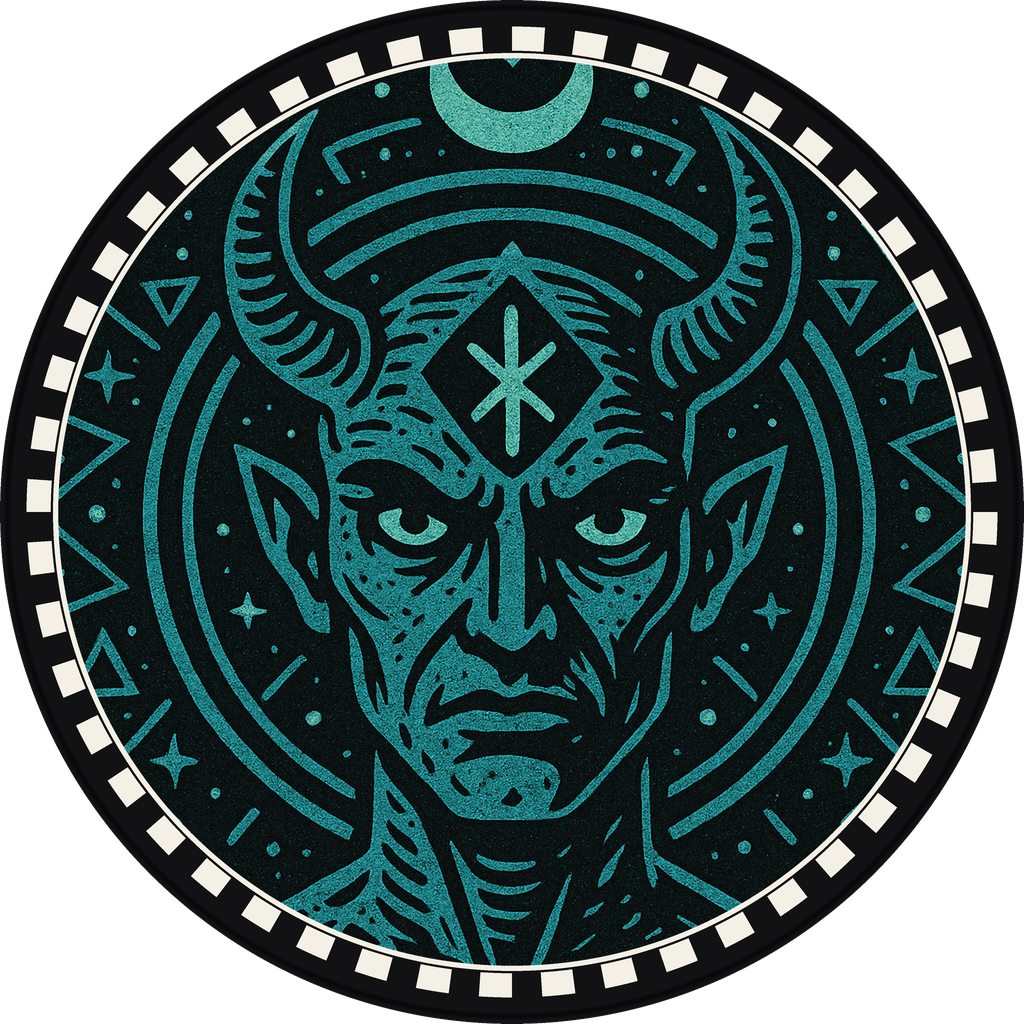 POG #107, Ember Sigil, a Matte pog from the Mystic series