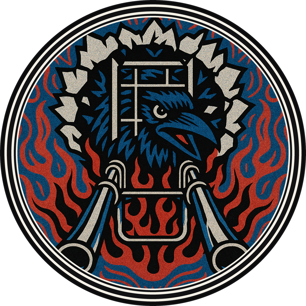 POG #110, Roll Cage Raven, a Matte pog from the Speed series