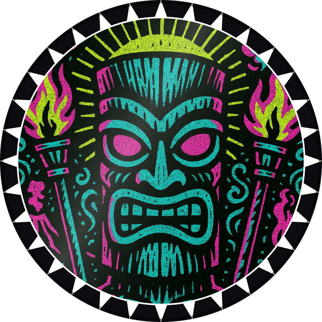 POG #114, Idol Eyes, a Gloss pog from the Tiki series