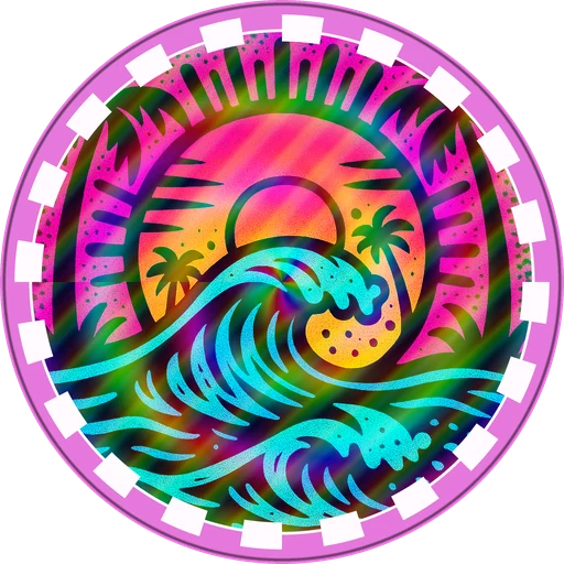 POG #123, Salt Spray Sun, a Prism pog from the Surf series