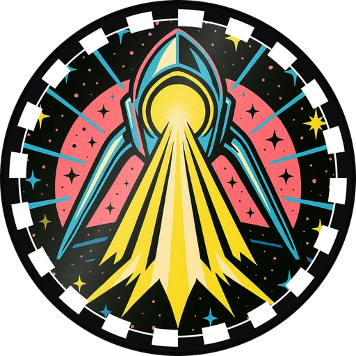 POG #124, Warp Gate, a Gloss pog from the Cosmic series