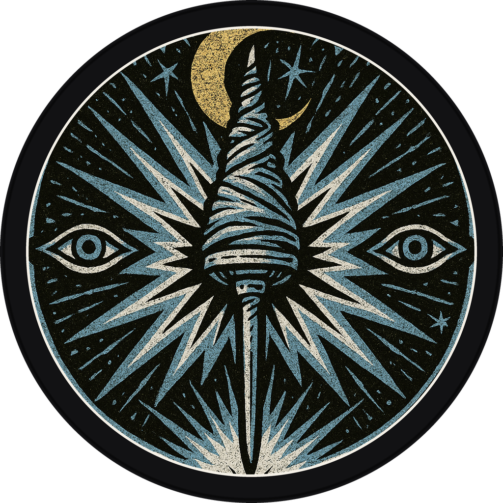 POG #138, Fate Spindle, a Matte pog from the Mystic series