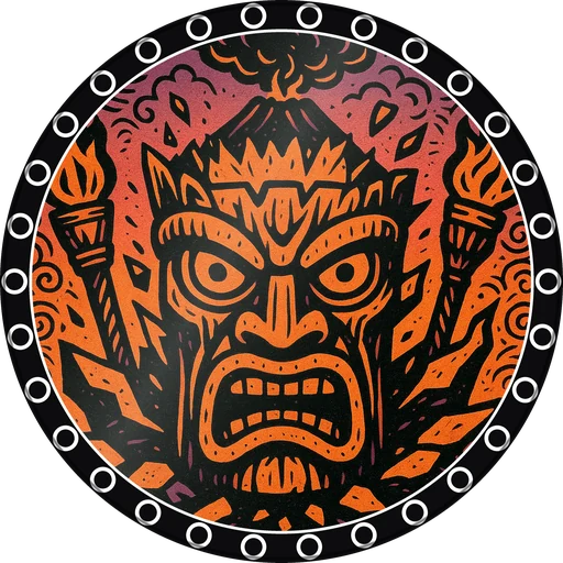 POG #14, Idol Eyes, a Gloss pog from the Tiki series