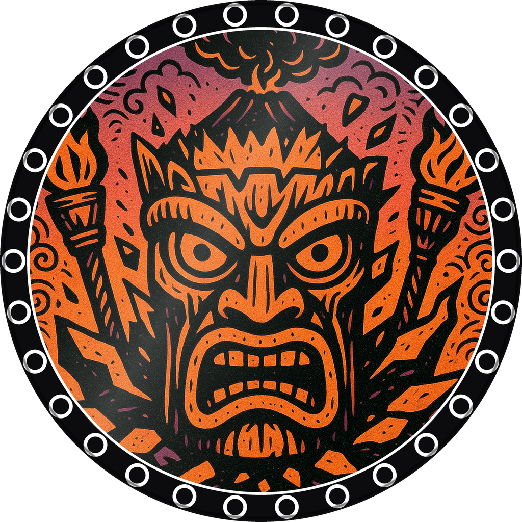 POG #14, Idol Eyes, a Gloss pog from the Tiki series