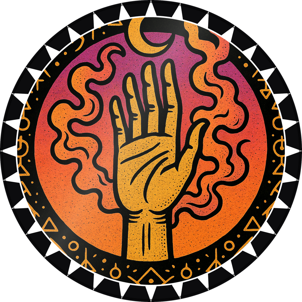 POG #145, Tarot Hand, a Gloss pog from the Mystic series