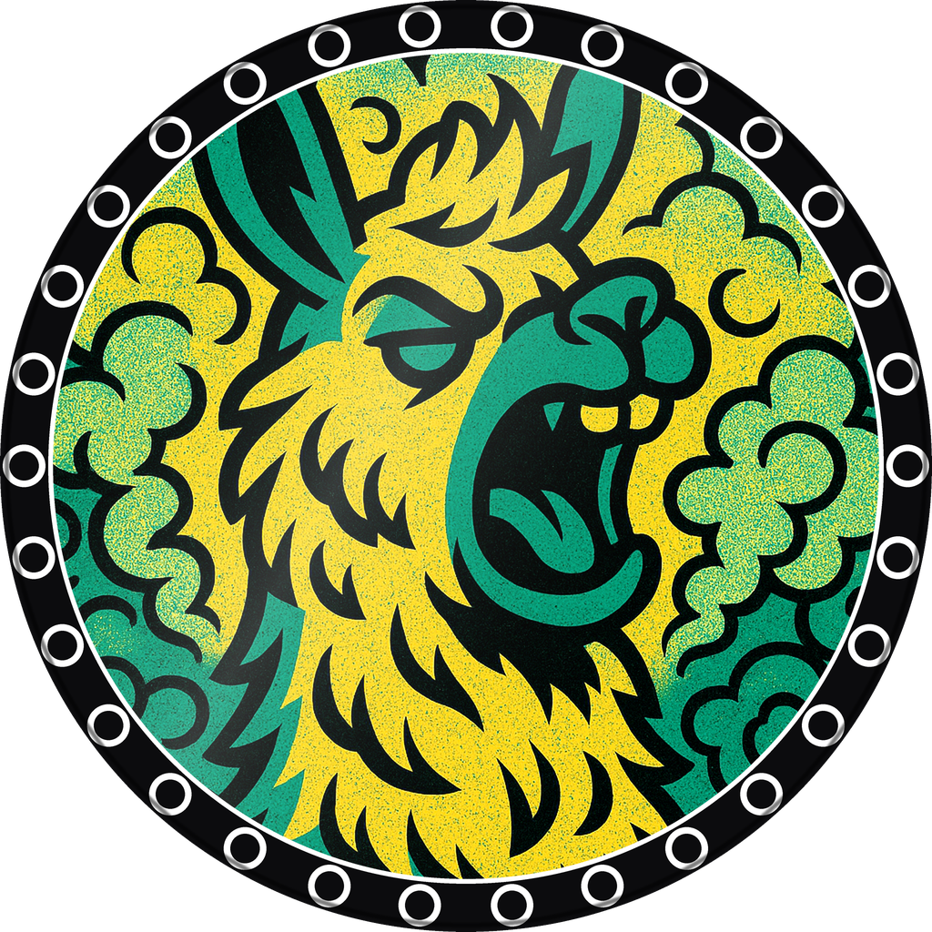 POG #148, Loud Llama, a Gloss pog from the Critter series