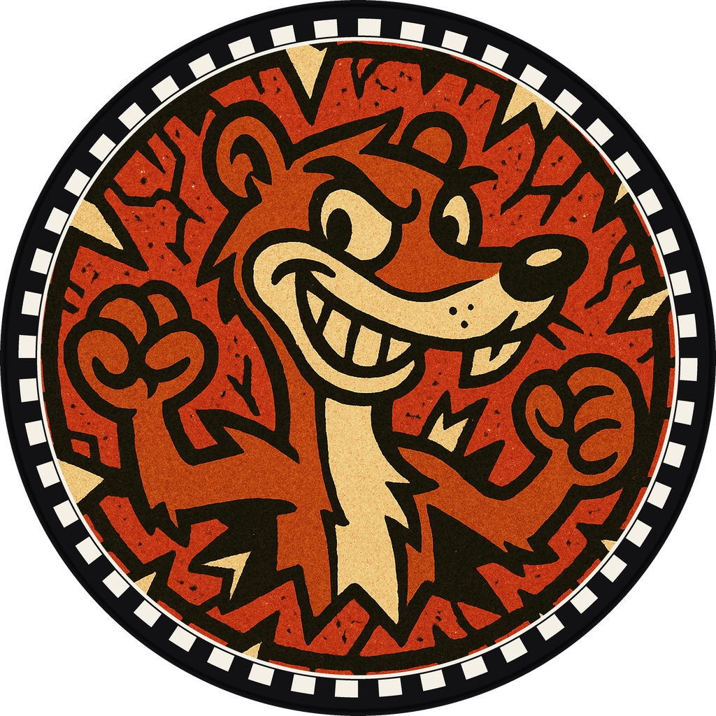 POG #152, Wisecrack Weasel, a Matte pog from the Critter series