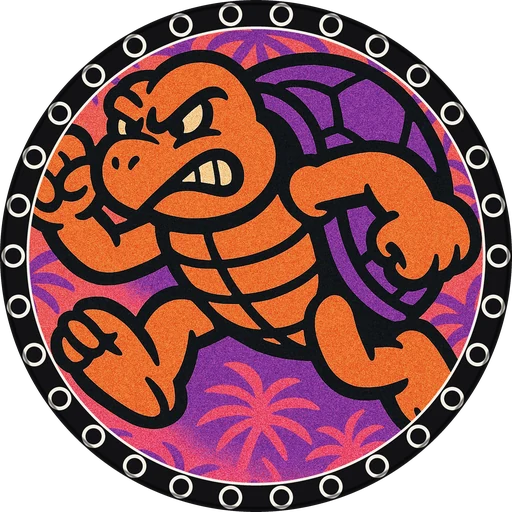 POG #16, Tough Turtle, a Matte pog from the Critter series
