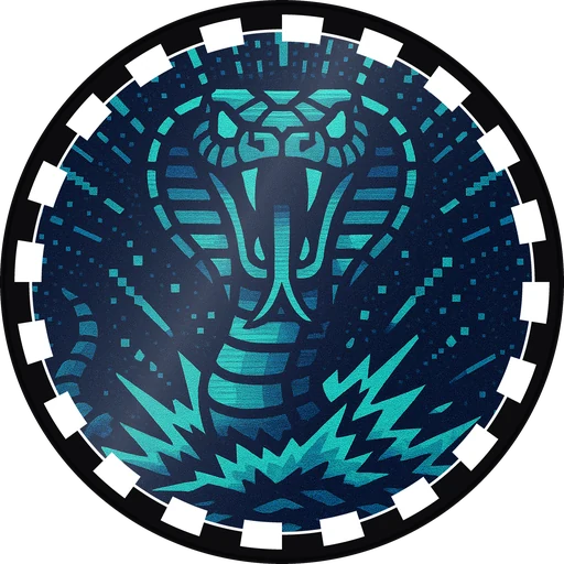 POG #162, Cheat Code Snake, a Gloss pog from the Arcade series