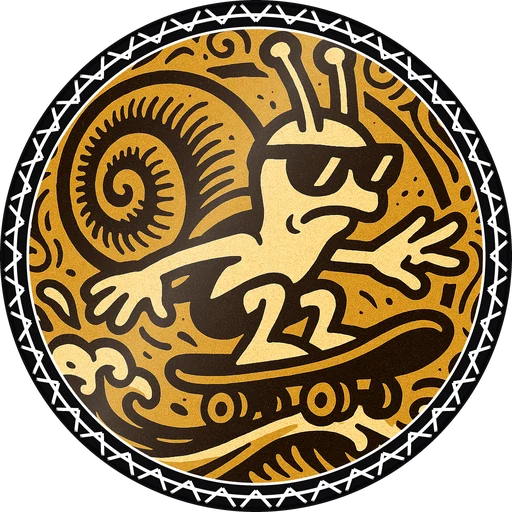 POG #163, Slacker Snail, a Gloss pog from the Critter series