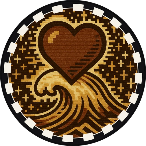 POG #17, Extra Life Heart, a Matte pog from the Arcade series