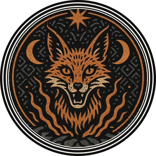 POG #172, Astral Fox, a Matte pog from the Mystic series