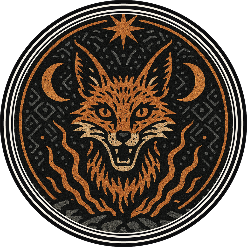 POG #172, Astral Fox, a Matte pog from the Mystic series