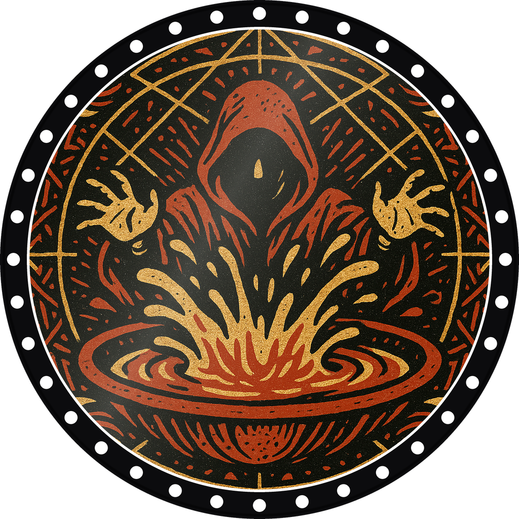 POG #186, Scrying Pool, a Gloss pog from the Mystic series