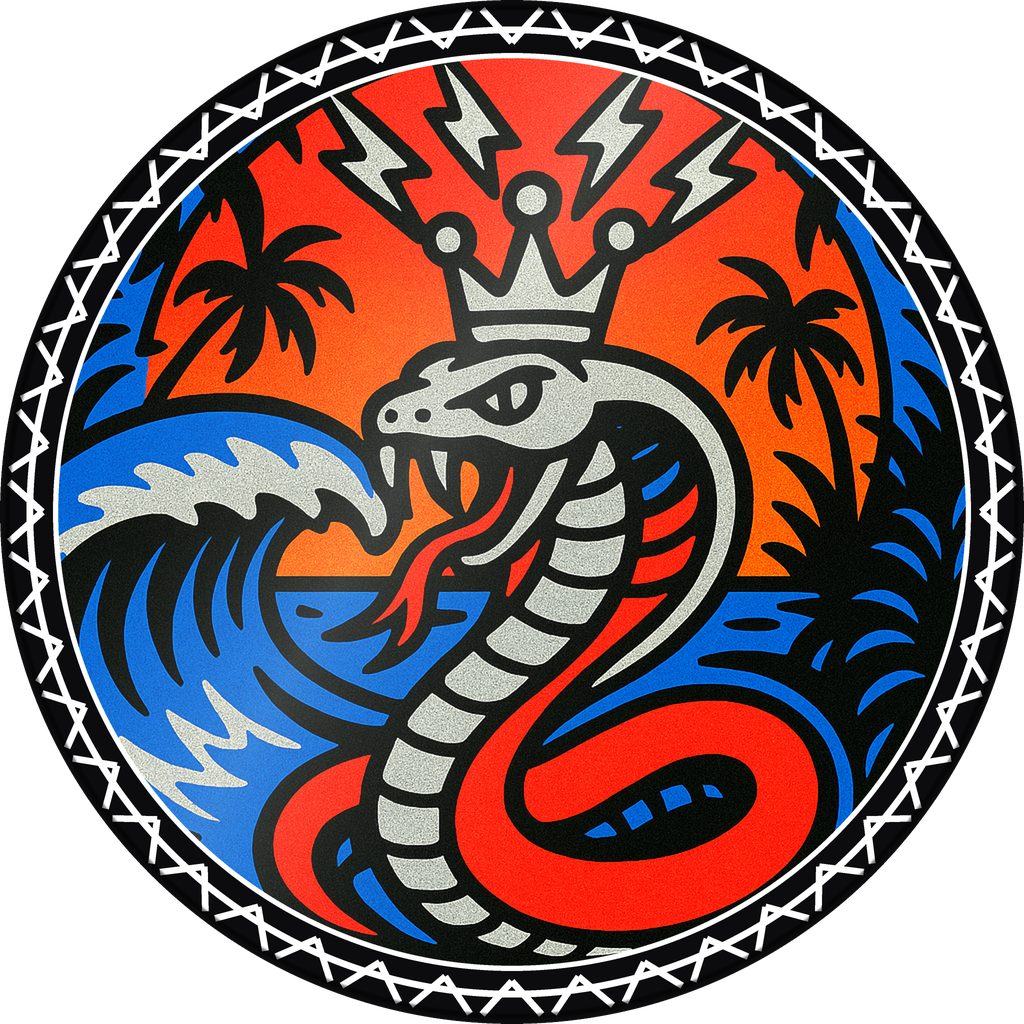POG #187, Shore Break Snake, a Gloss pog from the Surf series