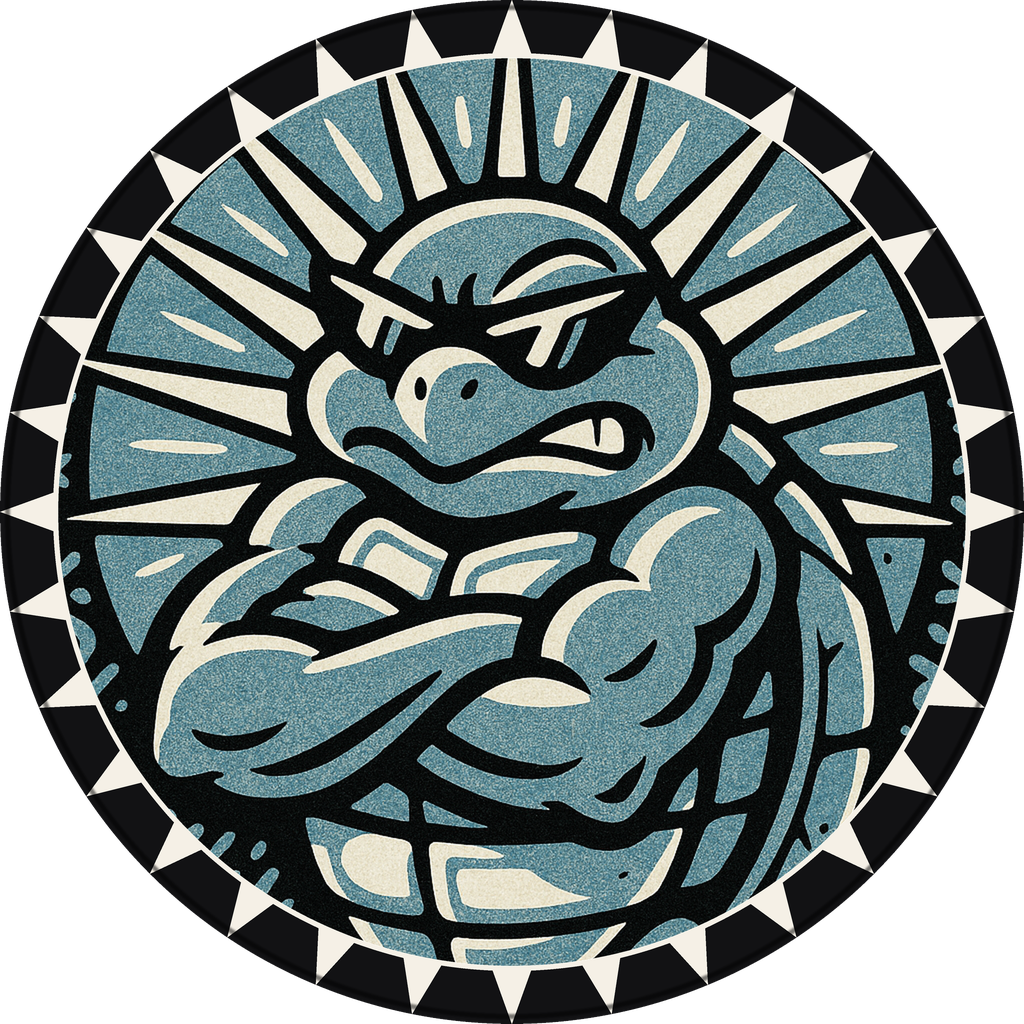 POG #188, Tough Turtle, a Matte pog from the Critter series