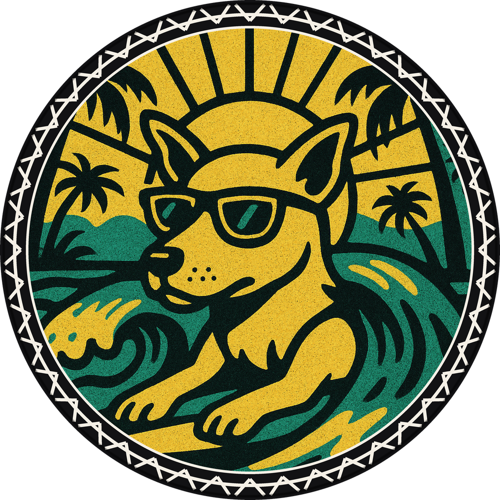 POG #197, Dawn Patrol Dog, a Matte pog from the Surf series
