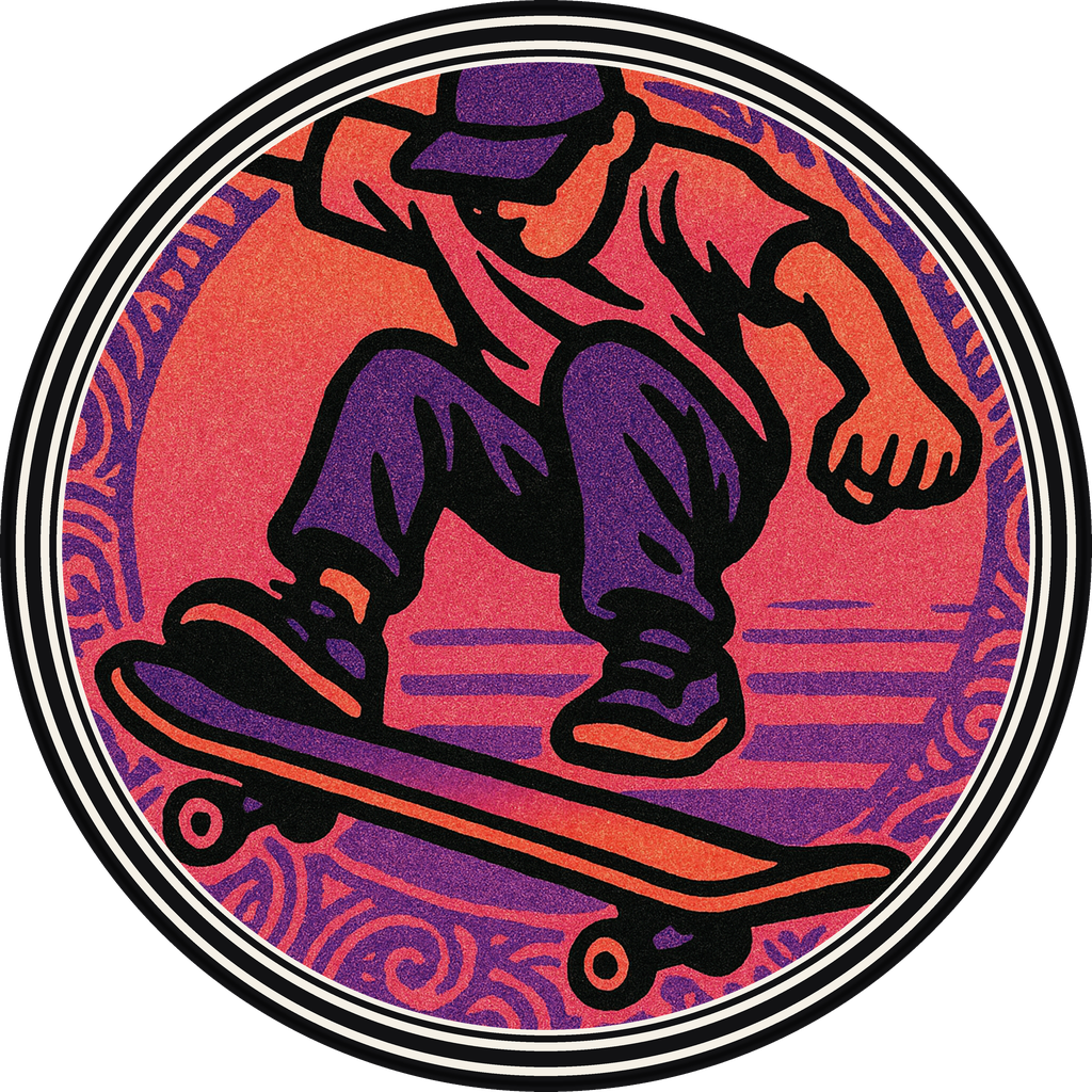 POG #204, Nose Slide Nomad, a Matte pog from the Skate series