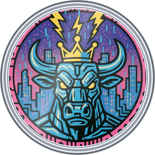 POG #217, Overclock Ox, a Foil pog from the Cyber series
