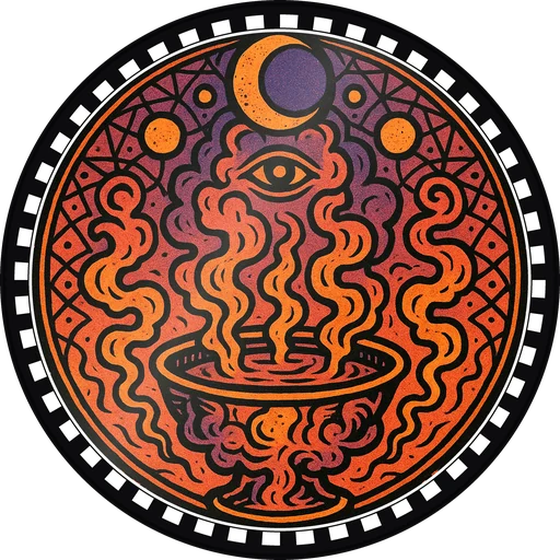 POG #219, Scrying Pool, a Gloss pog from the Mystic series
