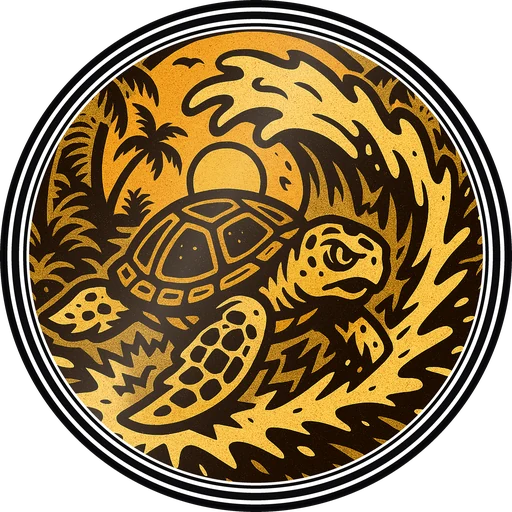 POG #226, Tide Turtle, a Gloss pog from the Surf series