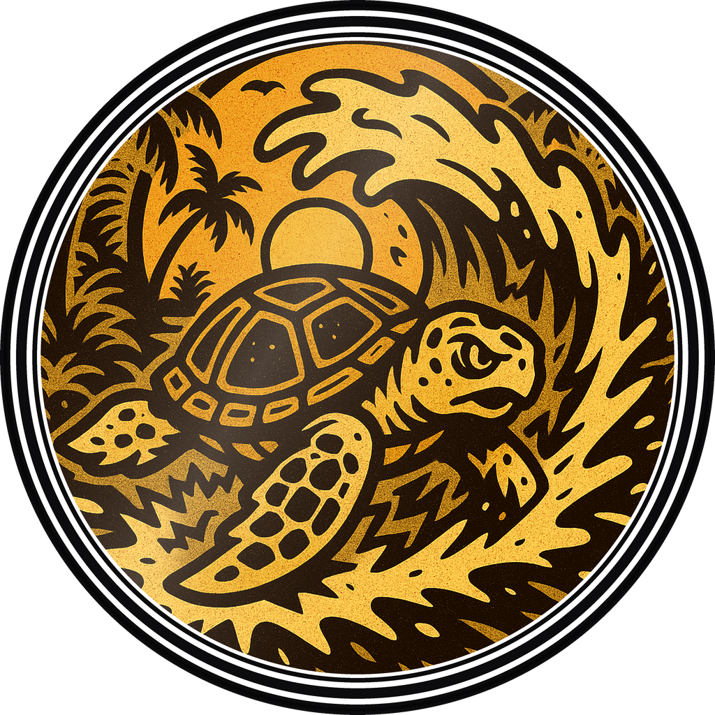 POG #226, Tide Turtle, a Gloss pog from the Surf series