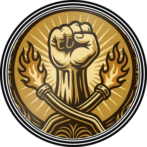 POG #229, Finish Line Fist, a Gloss pog from the Speed series
