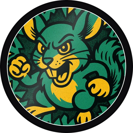 POG #231, Chomp Chinchilla, a Gloss pog from the Critter series