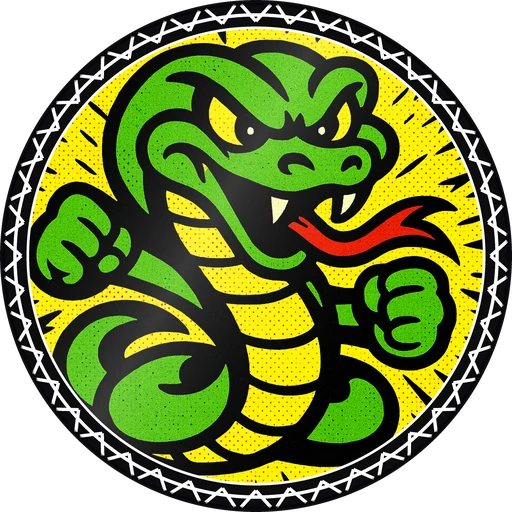 POG #234, Vibe Viper, a Gloss pog from the Critter series