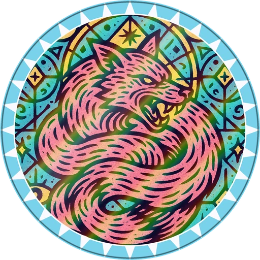 POG #238, Astral Fox, a Holographic pog from the Mystic series