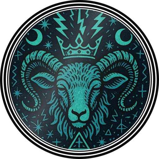 POG #239, Rune Ram, a Gloss pog from the Mystic series