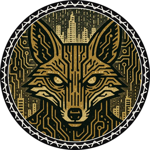 POG #240, Fiber Optic Fox, a Matte pog from the Cyber series