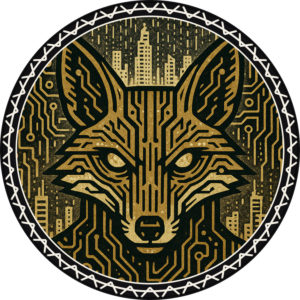 POG #240, Fiber Optic Fox, a Matte pog from the Cyber series