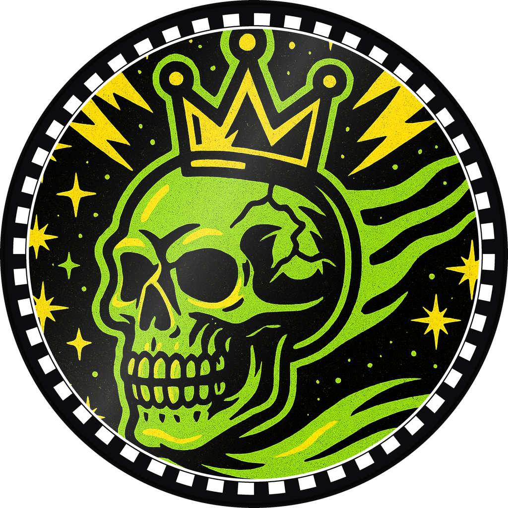 POG #244, Comet Skull, a Gloss pog from the Cosmic series