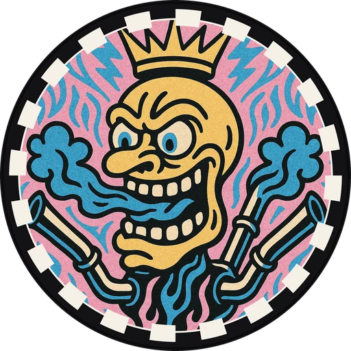 POG #245, Nitro Nose, a Matte pog from the Speed series