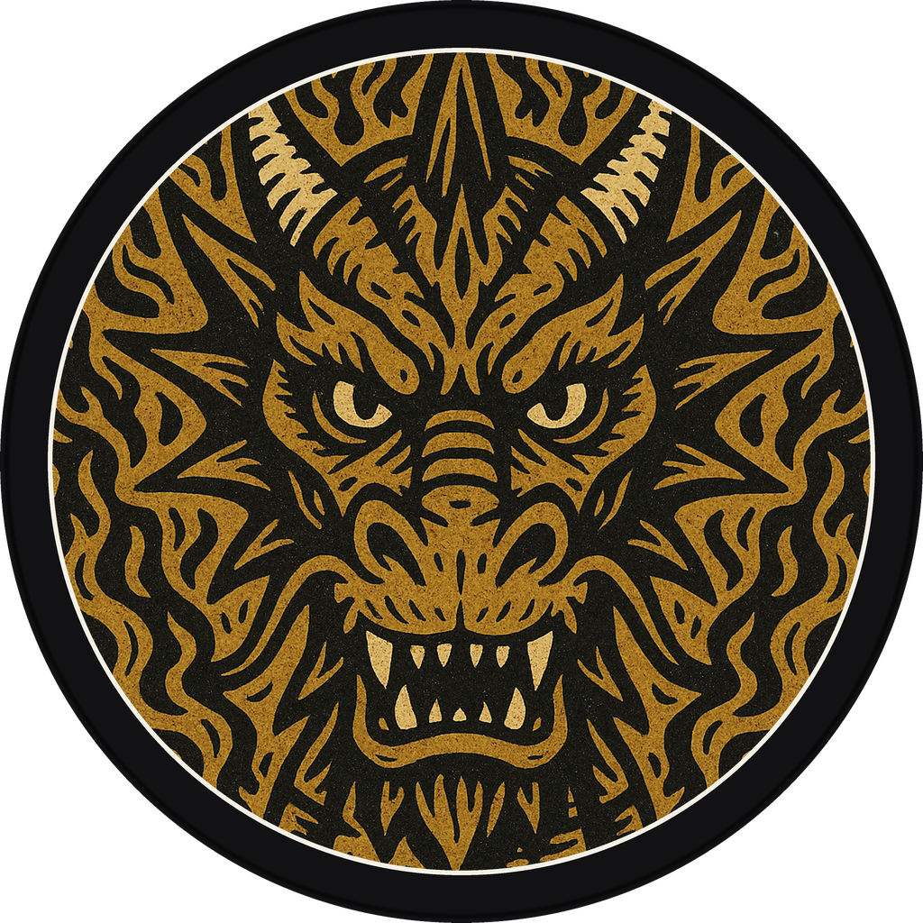 POG #247, Deck Dragon, a Matte pog from the Skate series