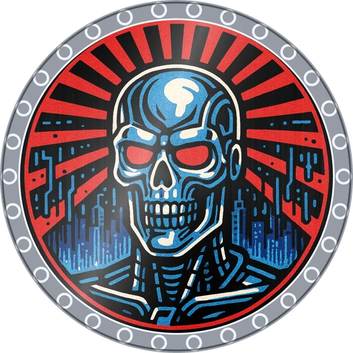 POG #250, Null Pointer, a Foil pog from the Cyber series