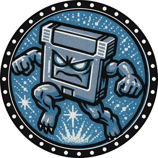 POG #256, Cartridge Beast, a Matte pog from the Arcade series
