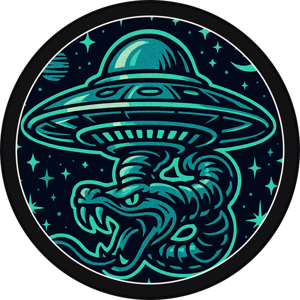 POG #260, UFO Diner, a Matte pog from the Cosmic series