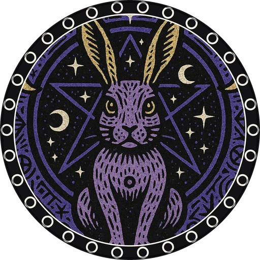 POG #263, Ritual Rabbit, a Matte pog from the Mystic series