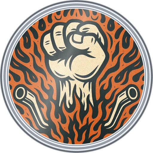 POG #265, Finish Line Fist, a Foil pog from the Speed series