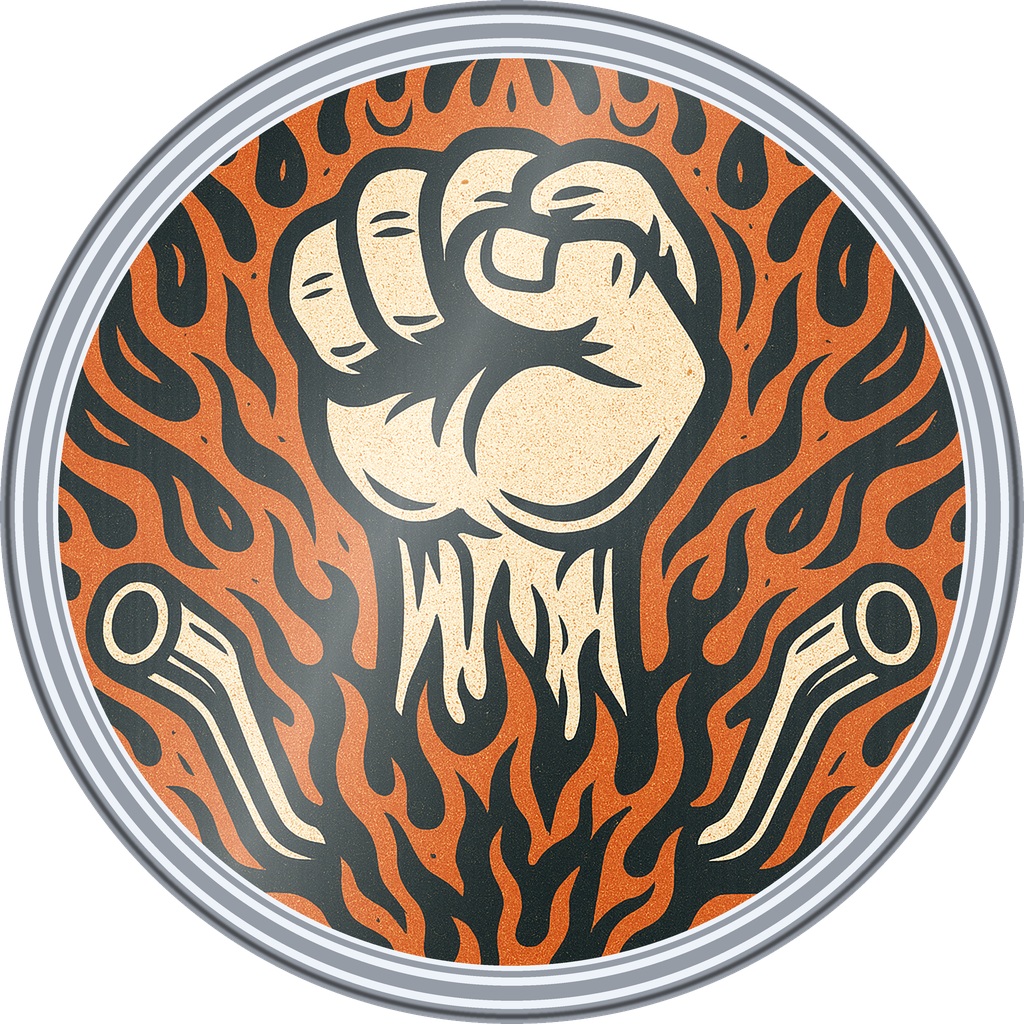 POG #265, Finish Line Fist, a Foil pog from the Speed series