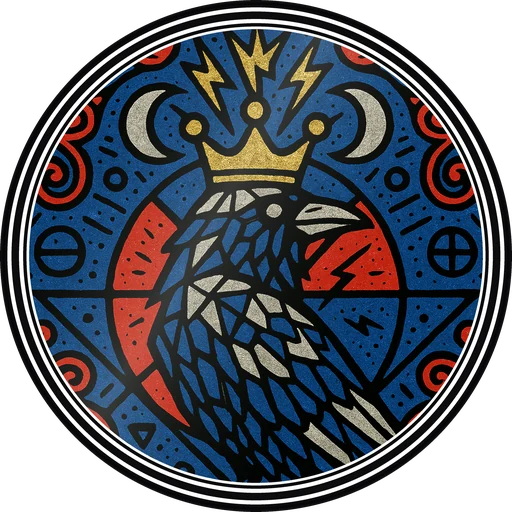 POG #27, Crystal Crow, a Gloss pog from the Mystic series