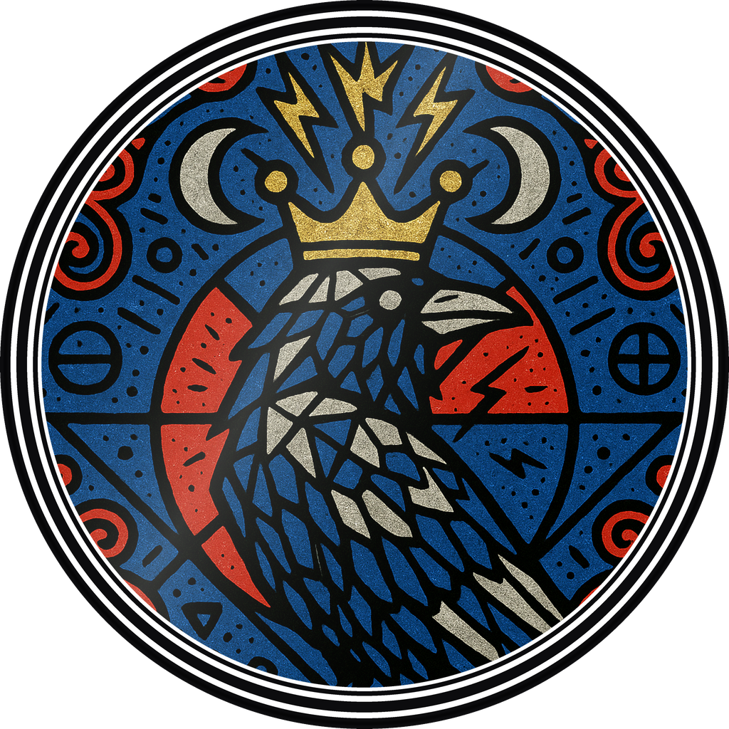 POG #27, Crystal Crow, a Gloss pog from the Mystic series