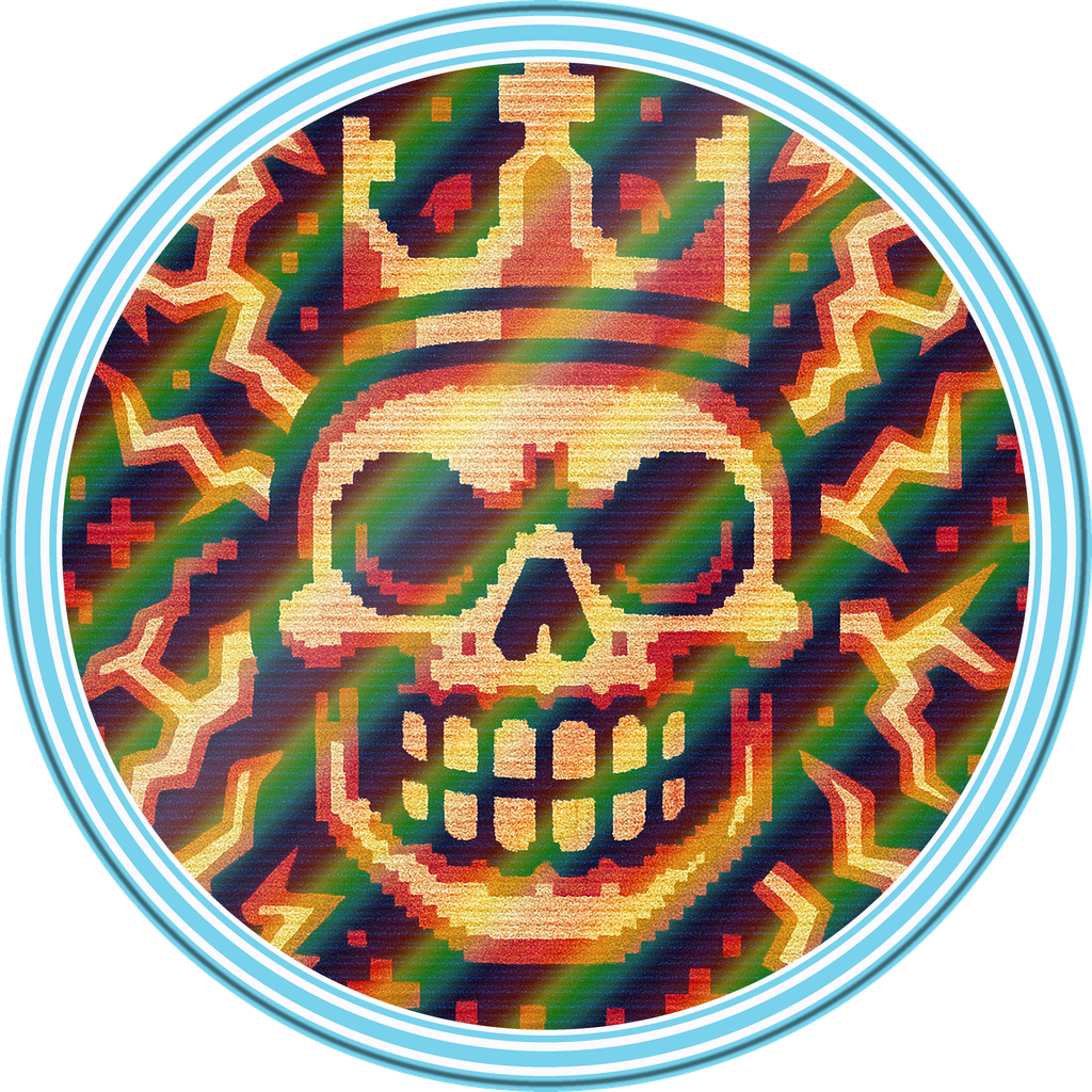 POG #271, Game Over Grin, a Holographic pog from the Arcade series