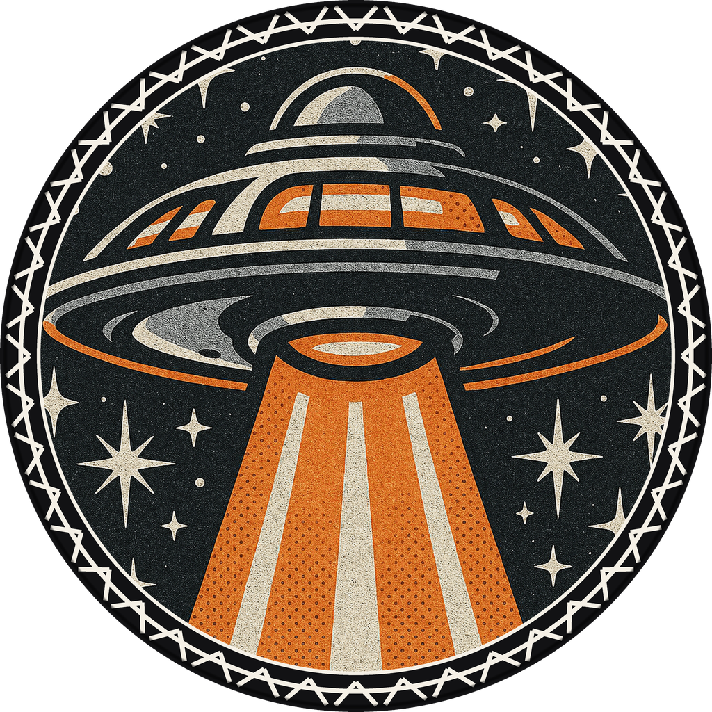 POG #272, UFO Diner, a Matte pog from the Cosmic series